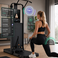 Estación de Entrenamiento de Fuerza FRS Smart Home Gym, Máquina de Cable con Pantalla Táctil de 32 Pulgadas, Resistencia de 120 kg, Fitness
