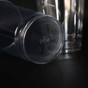 ठंडा/गर्म पीने के साथ पारदर्शी प्लास्टिक पार्टी कंटेनर पीईटी प्लास्टिक के कप लोगो कस्टम लोगो मुद्रित - Product Image 6