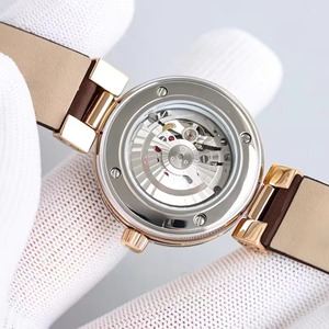 Reloj de Pulsera de Lujo para Mujer, Elegante y de Alta Gama, con Esfera Incrustada de Moissanita, Caja de Oro, Cristal de Zafiro, Visualización Automática de Fecha, Resistente al Agua - Product Image 4
