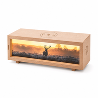 Lampe de chevet sans fil 15W à charge rapide pour figurines, trois couleurs de lumière, décoration d'intérieur, cadeau durable et moderne