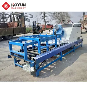 Hoyun stonemachinery série alta velocidade linha automática granito pedra laje máquina flamejante