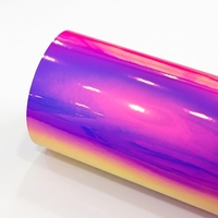 Rouleau de vinyle arc-en-ciel de haute qualité vinyle épais brillant pour la publicité prix d'usine