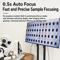 Microscope vidéo à mise au point automatique HDMI 1080P 60FPS, équipement d'inspection industrielle pour la réparation de PCB et la soudure SMD