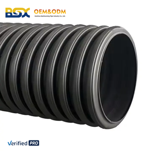 <span class=keywords><strong>Tubo</strong></span> <span class=keywords><strong>Corrugato</strong></span> a Doppia Parete in <span class=keywords><strong>Polietilene</strong></span> ad Alta Densità SN8 SN4 600mm per Drenaggio e Scarico di Acque Reflue di Edifici Industriali - Product Image 3