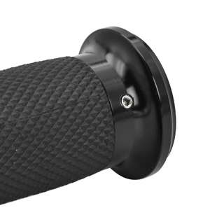Empuñaduras negras para motocicleta, empuñaduras de manillar de 1 pulgada, compatibles con Harley, Honda, Kawasaki, Suzuki, Yamaha, Bobber, Chopper, C - Product Image 5