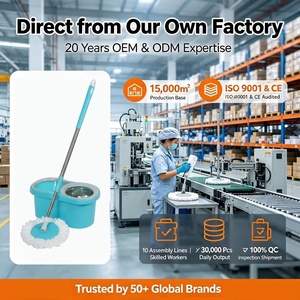 Hands Free Water Shield <strong>Turbo</strong> Dehydration Microfiber Steel Pole Swivel Handle 360 Rotating Floor Cleaning Spin <strong>Mop</strong> with Bucket - Product Image 4