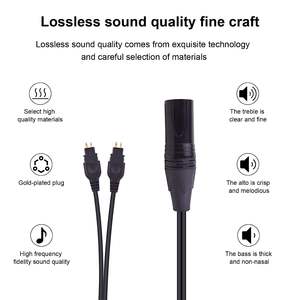 Câble de mise à niveau audio XLR 4 broches de remplacement pour Sennheiser HD650 <span class=keywords><strong>HD600</strong></span> HD580 HD660S - Product Image 6