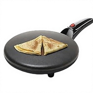 <span class=keywords><strong>Crêpière</strong></span> électrique noire Moss & Stone 8 pouces <span class=keywords><strong>en</strong></span> aluminium moulé sous pression antiadhésive avec contrôle automatique de la température, légère, 800W, portable - Product Image 4