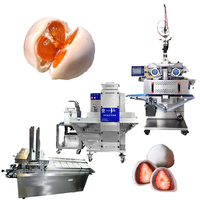 Machine à encruster les mochi aux fruits BNT-380T, équipée d'une unité de mise en plateau et d'emballage automatique