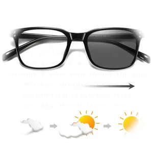 Lentes de Sol tùy chỉnh Châu Phi Hot Bán TR90 khung quang học theo toa photochromic chống ánh sáng màu xanh kính cho nam giới