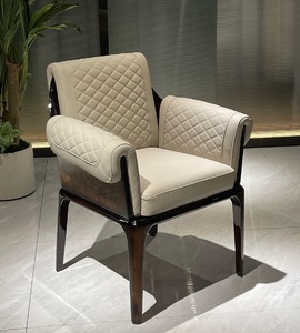 Set di sedie per il tempo libero grigio divano in pelle comoda e confortevole da fabbrica personalizzato per mobili da soggiorno - Product Image 5