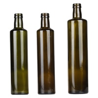 Bouteille en verre d'huile d'olive verte antique Dorica de 250ml avec bouchon de bouteille de 31.5*24mm