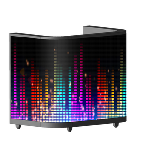 Linh hoạt màn hình LED DJ Booth bàn đứng Bảng di động Booth LED Video tường Màn hình hiển thị DJ Booth cho tổ chức sự kiện chuyến bay trường hợp - Product Image 2