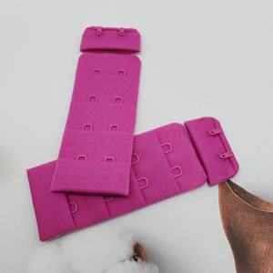 Al por mayor: Cinta de enganches y ojales para sujetador, negra, con hebillas metálicas normales, accesorios para trajes de baño, extensor de sujetador de 4 líneas, clip para lencería - Product Image 4