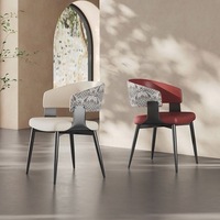Chaise de salle à manger enveloppante moderne avec rembourrage haut de gamme et support ergonomique pour la maison, le restaurant, l'hôtel, le café