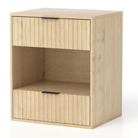 Table de Chevet Moderne Minimaliste avec Rangement en MDF, Design sur Pied pour Petits Appartements, Vente Directe Usine Transfrontalière
