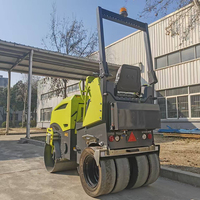 Compacteur routier vibrant à double tambour de 1, 2 et 3,5 tonnes – Mini-rouleau compresseur d'asphalte et de sol tandem – Prix compétitif