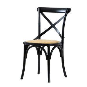Silla de Comedor de Madera para Restaurante, Apilable, con Respaldo Cruzado, Venta al Por Mayor de Fábrica - Product Image 5