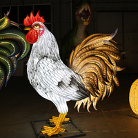 Wasserdichte Tier laterne Festival Beleuchtung Schwan Hahn