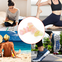 Semelles orthopédiques personnalisées SEBS pour un confort optimal, séparateurs d'orteils respirants pour la correction des pieds, entretoises pour hallux valgus et séparateurs d'orteils