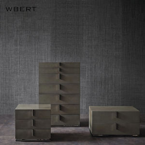 WBERT Armoire de chevet italienne minimaliste en bois massif Design simple et moderne pour chambre à coucher appartement ou hôtel - Product Image 4