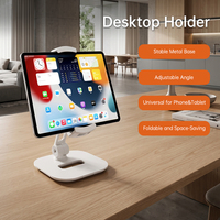Support universel pour tablette PC en métal, réglable, rotation à 360 degrés, support de téléphone compatible avec iPad pour une utilisation sur le bureau