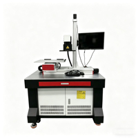 Nouvelle machine de marquage laser UV 10W à refroidissement par eau, haute précision, CNC de bureau intégré, petite taille, prend en charge AI/DXF facilement