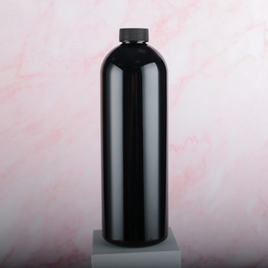 Contenitore in <span class=keywords><strong>Plastica</strong></span> Vuoto da <span class=keywords><strong>1</strong></span> <span class=keywords><strong>Litro</strong></span>, Bottiglia Cilindrica in PET per Prodotti Chimici - Product Image 1