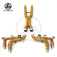 Échappement Valvetronic FUV CSZ pour Ferrari Purosangue 6.5L V12, échappement en X et cat-back, bouclier thermique doré SS304, commande à distance