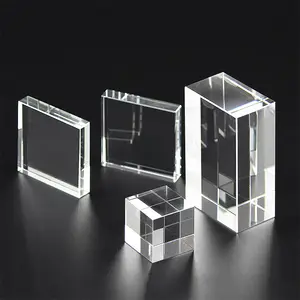 Großhandel K9 Blank Kristall Glas Block Cube Für 3D Laser Gravur 3D Laser Kristall Foto Cube