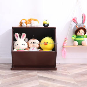 Cube de rangement ouvert en bois moderne pour expresso – Organisateur pour enfants, table d'appoint et table de chevet, armoire à jouets pour tout-petits - Product Image 4