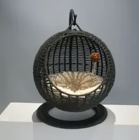 Nouveau lit pour chat en rotin lavable panier suspendu pour chat été respirant lit pour chat balançoire