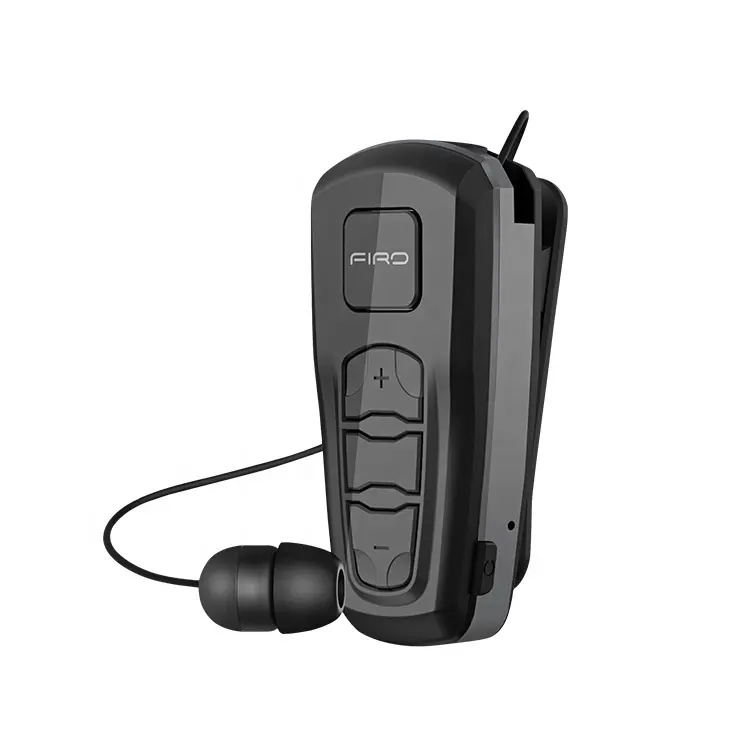 Fones de ouvido Mini 5.0 TWS esporte sem fio do fone de ouvido retrátil grampo em fones de ouvido para o homem de negócios