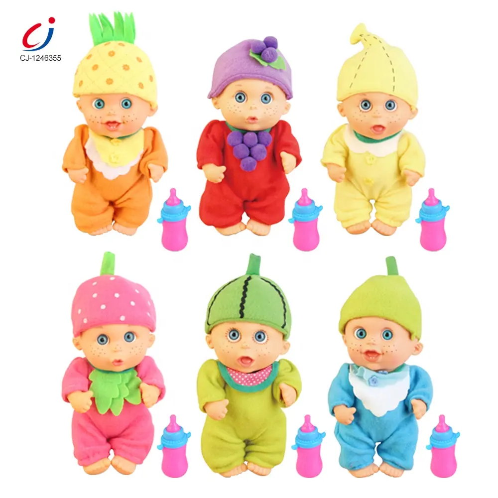 Chengji bambole rinate all'ingrosso frutta silicone a buon mercato 9 pollici neonato carino bambole rinate in vendita