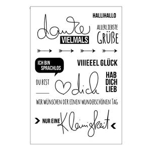 Directo de fábrica DIY <span class=keywords><strong>sello</strong></span> transparente serie 1 serie alemana <span class=keywords><strong>sello</strong></span> transparente de silicona manual para manualidades - Product Image 1