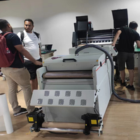 Imprimante DTF 120 cm pour T-shirts, machine d'impression d'étiquettes, de jeans et de vêtements, avec machine à secouer la poudre et encre blanche
