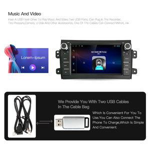 Android 11 lettore Video auto Multimedia per <span class=keywords><strong>Suzuki</strong></span> <span class=keywords><strong>SX4</strong></span> 2006-2014 Stereo Radio GPS Wifi Audio Carplay di navigazione - Product Image 5