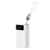 Batterie externe 20000 mAh 35W avec câble intégré, charge rapide, chargeur portable 20000 mAh PD USB C pour ordinateur portable