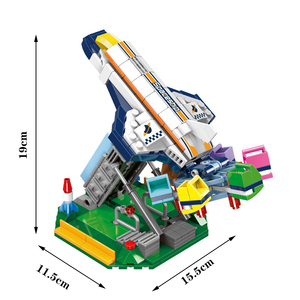 Xingbao 01111 Công Viên Giải Trí Thành Phố Thế Giới Đầy Màu Sắc Thiết Bị Chàng Trai Cô Gái Quà Tặng Xây Dựng Khối Đồ Chơi Xây Dựng - Product Image 3