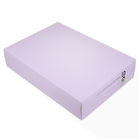 Top vente personnalisé grand foulard en soie violet clair emballage boîtes d'enveloppe Artpaper pour l'emballage