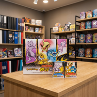 Cartes Pokémon dorées coréennes Ddakji, boîte de 18 pièces, jeu de cartes à collectionner en papier pour enfants, jouet, anime, dessin animé, loisir, cadeau, vente en gros