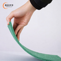 Panneau Acoustique en Fibre de Polyester PET Ignifuge et Écologique, Feutre Auto-Adhésif DIY pour l'Absorption Sonore, Idéal pour l'Extérieur et les Salons