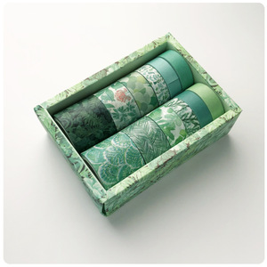 12pcs Masking Sticker Tape Material Paper Decorative Tape For Envelope Package Travel Diary Scrapbook Stickers Washi Tapes Set