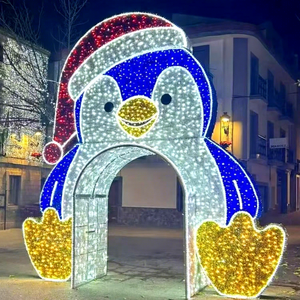 Décoration lumineuse de Noël de luxe en forme d'arche, LED extérieure pour événements - Product Image 1