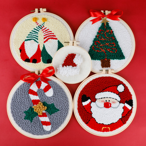 Kits de broderie au poinçon faits main XIXI – Base en tissu polyester pour décorations de Noël, toile de moine pour œuvres d'art - Product Image 5