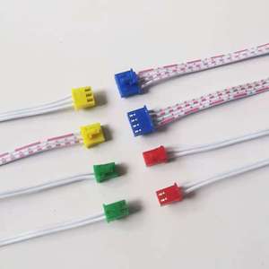 JST XH 2.54毫米节距公母连接器红白条纹扁平带状电缆 - Product Image 1