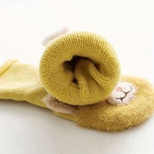 Chaussures et chaussettes chaudes, tendance et durables pour tout-petits, en coton éponge épais pour l'hiver, antidérapantes, avec logo personnalisable - Product Image 2