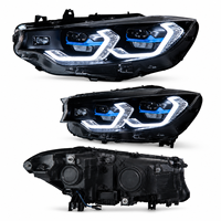 Phares de style G22 pour BMW F32 Série 4 2013-2020, mise à niveau LED, projecteur laser, double lentille, feux de jour Spoon, yeux d'ange, phare de remplacement