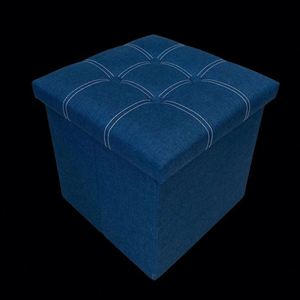 Modern Stool Living Room Furniture <b>Storage</b> Box Fabric Stainless Steel Bamboo Highest Quality Sample Available Stools Counter - Product Image 1
