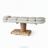 Table de soin électrique à 3 moteurs avec colonne en bois massif, hauteur réglable, pour salon, spa, tatouage, microblading et soins du visage